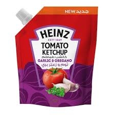 هاينز كاتشب ديو باك 125 جم طماطم بالثوم والزعتر